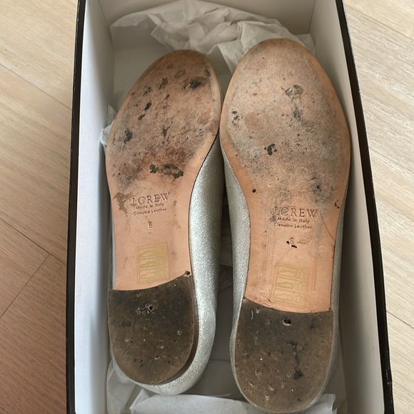 COPY - JCrew Cleo Metallic suede loafers size 6 - Picture 3 of 5